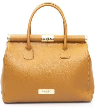 Baldinini Brown Cowhide Clutch Womens Bag