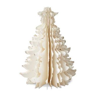Tag Large Shimmer Paper Tree Decor Holiday Sculpture Christmas in White at Nordstrom