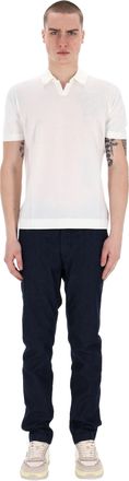 Drumohr Frosted Superlight Cotton Open Collar Polo