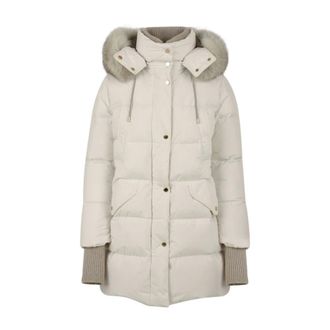 Moorer Mujer, Abrigos, Blanco, Talla: S