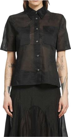 Our Legacy X-Ray Shirt - Dames - Overhemden - Zwart - 2XS - Polyester - Overhemden