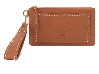 Hobo Hart Wristlet Wallet Womens Handbags Warm Honey, Cotton/Leather