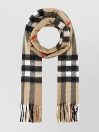 Burberry cashmere checked scarf