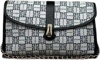 Givenchy Pre-owned Leren Crossbodytas - Dames - Vintage Schoudertas - Wit - ONE Size - Leer - Vintage