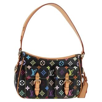 Louis Vuitton Tweedehands Canvas handtassen - Dames - Pre-owned - Zwart - Maat: ONE Size