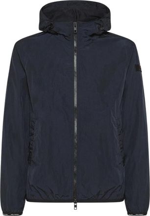 Peuterey Lichtgewicht Nylon Bomber - Heren - Zomerjassen - Blauw - S - Nylon - Jassen