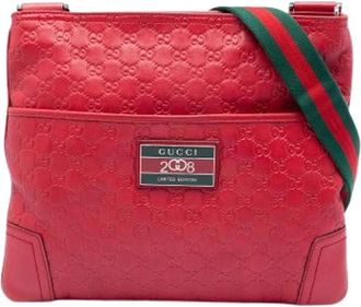 Gucci Pre-owned Cross Body Bags, female, Red, Size: ONE SIZE Pre-owned Crossbody Bag