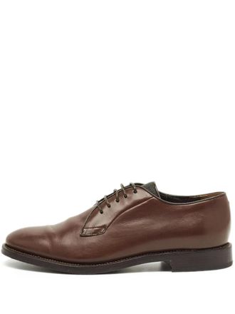 Brunello Cucinelli monili-detail leather derby shoes - Brown