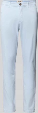 Jack & Jones Jack & Jones Slim Fit Stoffhose mit Ges&auml;&szlig;taschen Modell Marco in Hellblau, Gr&ouml;&szlig;e 28/32