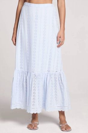Saltwater Luxe Taytumn Midi Skirt In Sky Blue