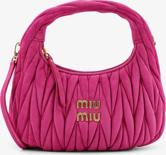 Borsa a tracolla Wander in suede matelass&eacute; - MIU MIU - gender_Woman