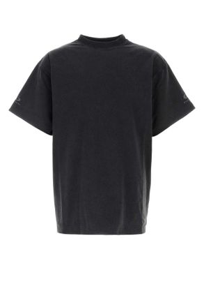 Balenciaga Slate Cotton Oversize Reversbile T Shirt