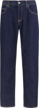 Dolce & Gabbana Blue Regular Mid Rise Jeans