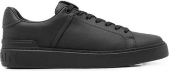Balmain B-Court Sneakers - Heren - Sneakers - Zwart - 43 EU - Leer - Schoenen
