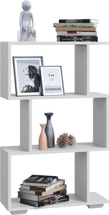 ebuy24 Ebuy24 - Estante De Madera Del Estante Del Divisor De La Habitaci&oacute;n Del Estante De La Decoraci&oacute;n Del Estante De Los Libros Del Estante Palusa M (blanc