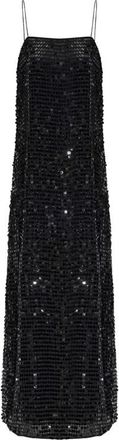 Rotate ROTATE Birger Christensen - Vestido de lentejuelas con tirantes finos - Dresses - Mujer - Negro - XS