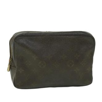 Louis Vuitton Pre-owned Clutches, female, Brown, Size: ONE SIZE Pre-owned Canvas Clutch