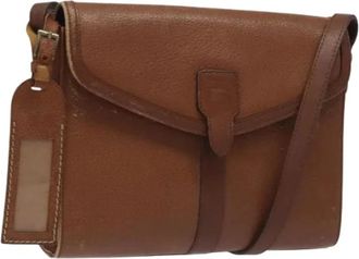 Burberry Pre-owned Vintage Schoudertas - Dames - Vintage Schoudertas - Bruin - ONE Size - Leer - Vintage