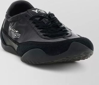 Yohji Yamamoto leather tokyo lace-up sneakers