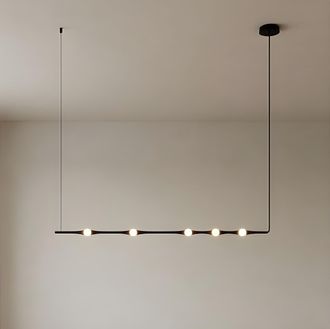 Leds - C4 Ledsc4 Dew - L&aacute;mpara Colgante De Techo Led 13w Y 782lm Con Luz C&aacute;lida 2700k. Di&aacute;metro 4.3cm. Estructura De Aluminio. Color Negro