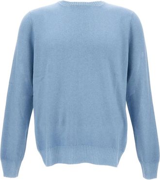 Gran Sasso Trui met ronde hals - Blauw