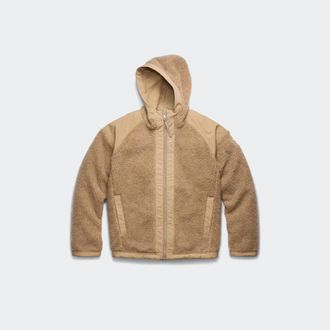 Canada Goose Alberni Reversible Fleece Bomber (Men, Desert Sand/ Desert Sand, XXL)