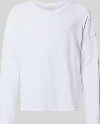 American Vintage American Vintage Longsleeve mit &uuml;berschnittenen Schultern Modell SONOMA in Weiss, Gr&ouml;&szlig;e M/L