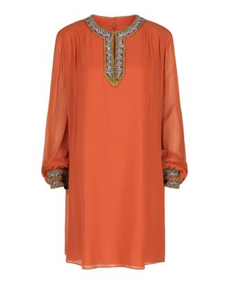 Valentino Resort Embroidered Knee-Length Dress