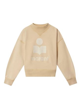 Isabel Marant Moby logo sweatshirt - women - Cotton/Polyester - 34 - Neutrals