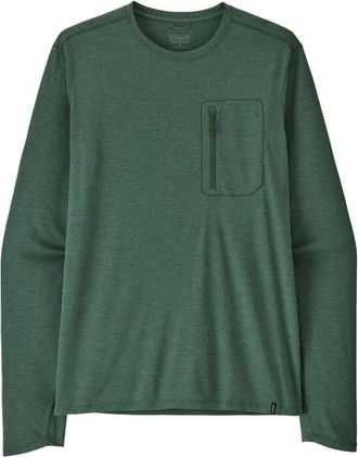 Patagonia L/S Cap Cool Sun Shirt Funktionsshirt f&uuml;r Herren | oliv/gr&uuml;n