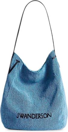 J.W.Anderson Small Beaded Bulb Bag - female - JW Anderson - Shoulder Bags - Blue - ONE SIZE - Bags