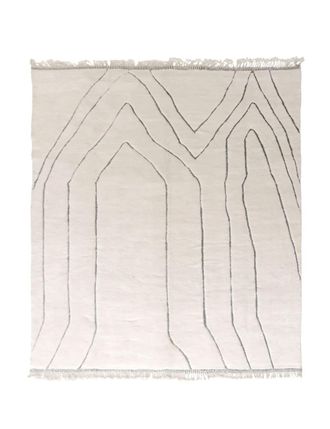AFK Living Alfombra bereber marroqu&iacute; de pura lana blanca 335 x 410 cm