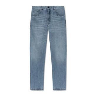 Fendi Long Jeans - male - Fendi - Loose Fit Jeans - Blue - W30 - Jeans