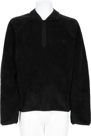 Maison Margiela Reversible Half-Zip Black Fleece Sweatshirt