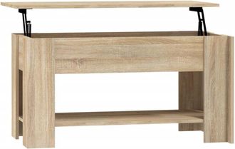 vidaXL Vidaxl - Mesa de centro madera de ingeniería roble Sonoma 101x49x52 cm