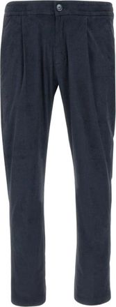 Herno Blauwe Nacht Ritsbroek - Heren - Straight fit broeken - Blauw - M - Polyester - Broeken