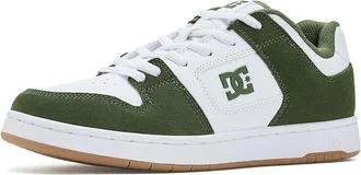 DC Manteca 4 Mens Shoes White/Olive/Gum : 10.5 D - Medium, Leather