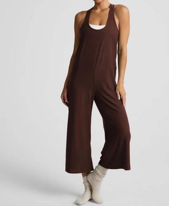 Beyond Yoga Hang Loose Jumpsuit In Iced Mocha Heather