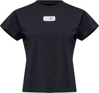 Maison Margiela Black Cotton Short-Sleeved T-Shirt