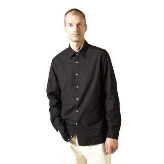 7 Days Overhemden, Heren, Zwart, XL, Katoen, Sanders Regular Shirt Fine Oxford