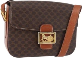 Celine Pre-owned Cross Body Bags, female, Brown, Size: ONE SIZE Pre-owned Vintage Shoulder Bag
