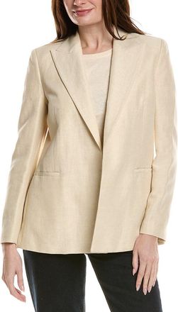Lafayette 148 New York Peak Lapel Linen-Blend Blazer