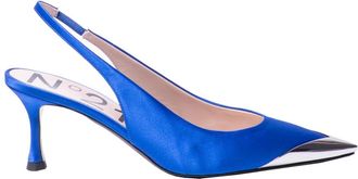 N&deg;21 Heels - Dames - Pumps - Blauw - 38 EU - Satijn - Schoenen