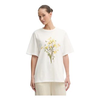 Stine Goya Tops, Dames, Wit, L, Katoen, Katoenen T-shirt