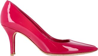 Dior Pre-owned Womens Pointed-Toe Pumps in Pink Patent Leather - Size 37.5 EU/IT