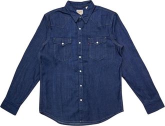 Levi's Barstow Western Edition Shirt - Heren - Spijkeroverhemden - Blauw - L - Denim - Overhemden