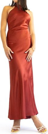 Line & Dot Parven Maxi Dress In Red