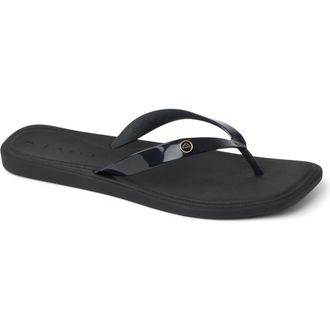 Reef Solaye Waterproof Flip Flop in Black at Nordstrom, Size 11