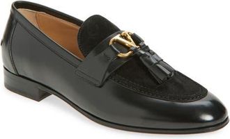 Valentino Garavani VLOGO Loafer in Black at Nordstrom, Size 10Us