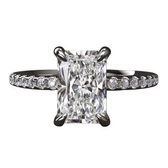 Verde Lab Grown 1.5CT Radiant Cut Daimond Ring